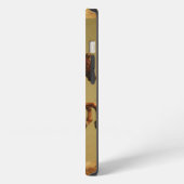 Etui iPhone 13 CHEVAL ROUGE Monogramme Parchemin (Côté gauche)