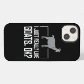 Etui iPhone 13 Chèvre Juste Vraiment Aimer Les Chèvres Chèvres (Verso Horizontal)