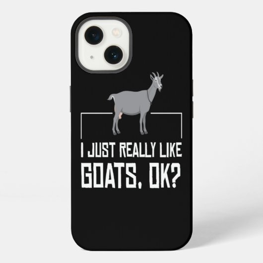 Etui iPhone 13 Chèvre Juste Vraiment Aimer Les Chèvres Chèvres (Verso)