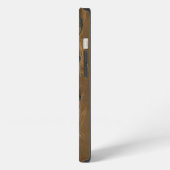 Etui iPhone 13 Chèvre tachetée gris mou (Côté gauche)