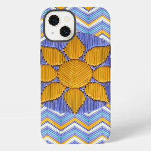 Etui iPhone 13 Chevron bleu de Sunflower