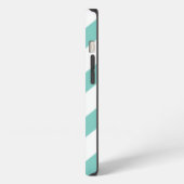 Etui iPhone 13 Chevron menthe (Côté gauche)