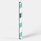 Etui iPhone 13 Chevron vert menthe (Côté droit)