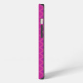 Etui iPhone 13 Chevron vertical violet (Côté gauche)