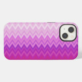 Etui iPhone 13 Chevron vertical violet (Verso Horizontal)