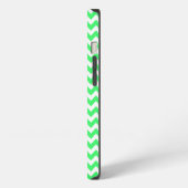Etui iPhone 13 Chevron Zig Zag Vert Citron (Côté gauche)