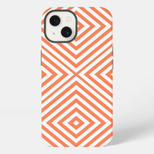 Etui iPhone 13 Chevrons Diamant Corail @ Emporiomoffa