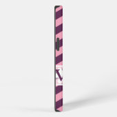 Etui iPhone 13 Chevrons d'orchidée givrés violets avec flocon de (Côté droit)
