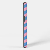 Etui iPhone 13 Chevrons d'orchidées bleus violets congelés (Côté droit)