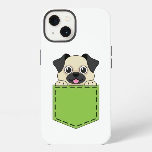 Etui iPhone 13 Chien de poche (Verso)