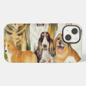 Etui iPhone 13 Chiens en mai (Verso Horizontal)
