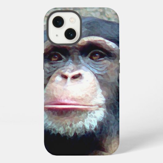 Etui iPhone 13 Chimpanzé (Verso)
