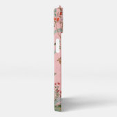 Etui iPhone 13 Chinoiserie rose (Côté droit)