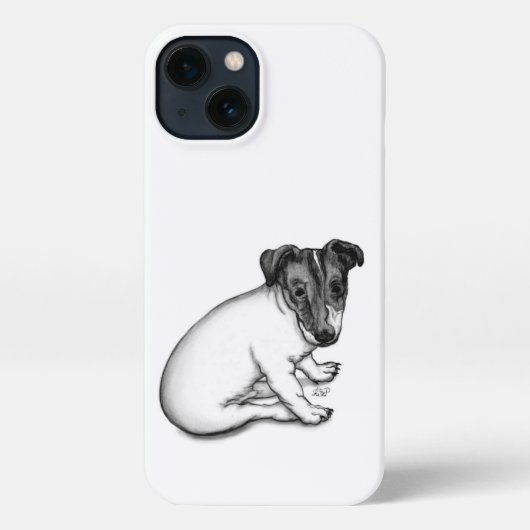 Etui iPhone 13 Chiot Jack Russell 10 semaines (Verso)
