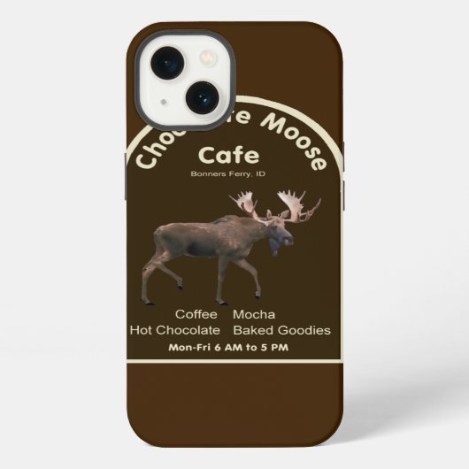 Etui iPhone 13 Chocolat Moose Café (Verso)
