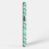 Etui iPhone 13 Chouettes lunaires turquoises (Côté droit)