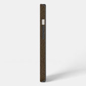Etui iPhone 13 Chr1st - Fond Marron (Côté gauche)