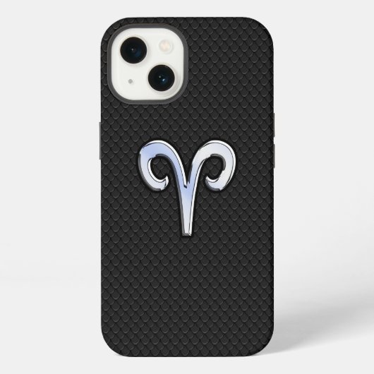 Etui iPhone 13 Chrome Comme Aries Signe Zodiaque (Verso)