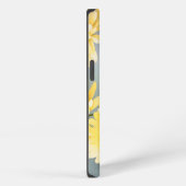 Etui iPhone 13 Chrysanthèmes D'Aquarelle Sur Un pré Jaune Clair (Côté droit)