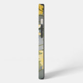 Etui iPhone 13 Chrysanthèmes D'Aquarelle Sur Un pré Jaune Clair (Côté gauche)