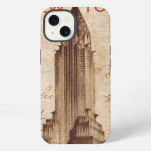 Etui iPhone 13 Chrysler Building vintage à New York