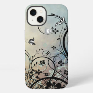 Etui iPhone 13 Ciel bleu et papillons