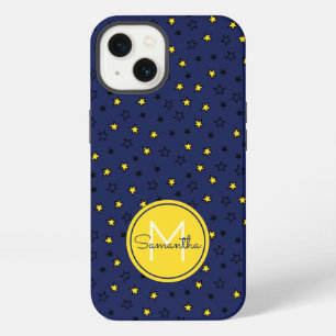 Etui iPhone 13 Ciel Nocturne Étoiles Mignonnes sur Motif Bleu Mar