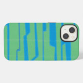 Etui iPhone 13 Circuit V moderne (Verso Horizontal)