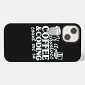 Etui iPhone 13 Citation de codage de café Programmeur Développeur (Verso Horizontal)