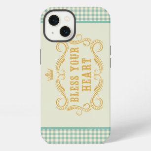Etui iPhone 13 Citation Sudiste Gingham Bien à Vous
