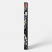 Etui iPhone 13 Citrouilles rayées rustiques (Côté gauche)