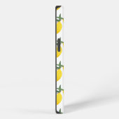 Etui iPhone 13 Citrus citron Nom du monogramme (Côté droit)
