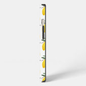 Etui iPhone 13 Citrus citron Nom du monogramme (Côté gauche)