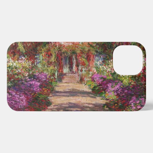 Etui iPhone 13 Claude Monet | A Pathway à Monet's Garden (Verso Horizontal)