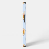 Etui iPhone 13 Cochons d'Inde sur fond bleu. (Côté gauche)