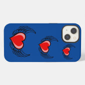 Etui iPhone 13 Cœur rouge (Verso Horizontal)