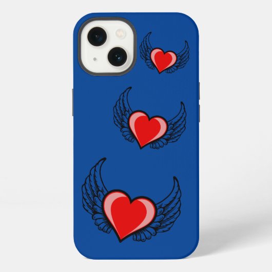 Etui iPhone 13 Cœur rouge (Verso)