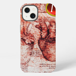 Etui iPhone 13 Cœur, Ses Vaisseaux Sang Parchemin Rouge Gemme Mon