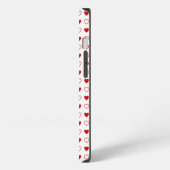 Etui iPhone 13 Cœurs (Côté gauche)