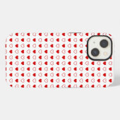 Etui iPhone 13 Cœurs (Verso Horizontal)