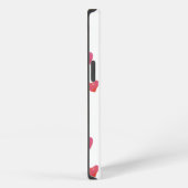 Etui iPhone 13 Coeurs aquarelle (Côté droit)