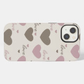 Etui iPhone 13 Cœurs d'amour (Verso Horizontal)
