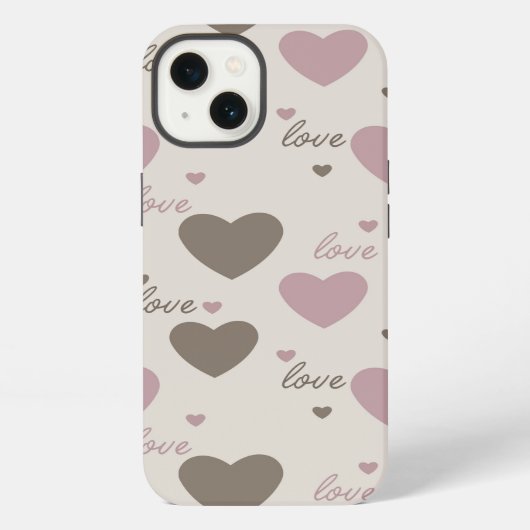Etui iPhone 13 Cœurs d'amour (Verso)