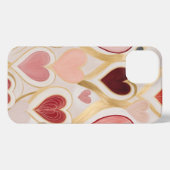 Etui iPhone 13 Coeurs d'amour (Verso Horizontal)