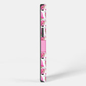 Etui iPhone 13 Cœurs de gnomes roses monogramme bois mignon  (Côté droit)