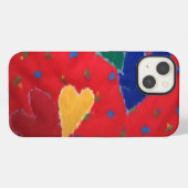 Etui iPhone 13 Cœurs piqués (Verso Horizontal)