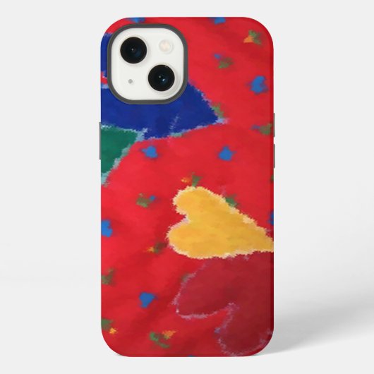 Etui iPhone 13 Cœurs piqués (Verso)