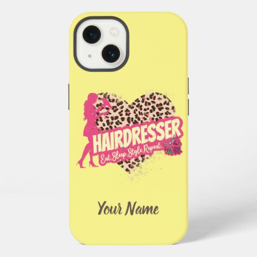 Etui iPhone 13 Coiffeur Léopard Coiffeur Coiffeuse (Verso)