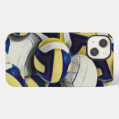 Etui iPhone 13 Collage de volleyballs (Verso Horizontal)