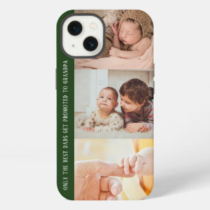 Etui iPhone 13 Collage photo 3 Modern Green pour grand-père
